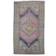 Vintage Turkish Oushak Handmade Pink Wool Rug 125x210
