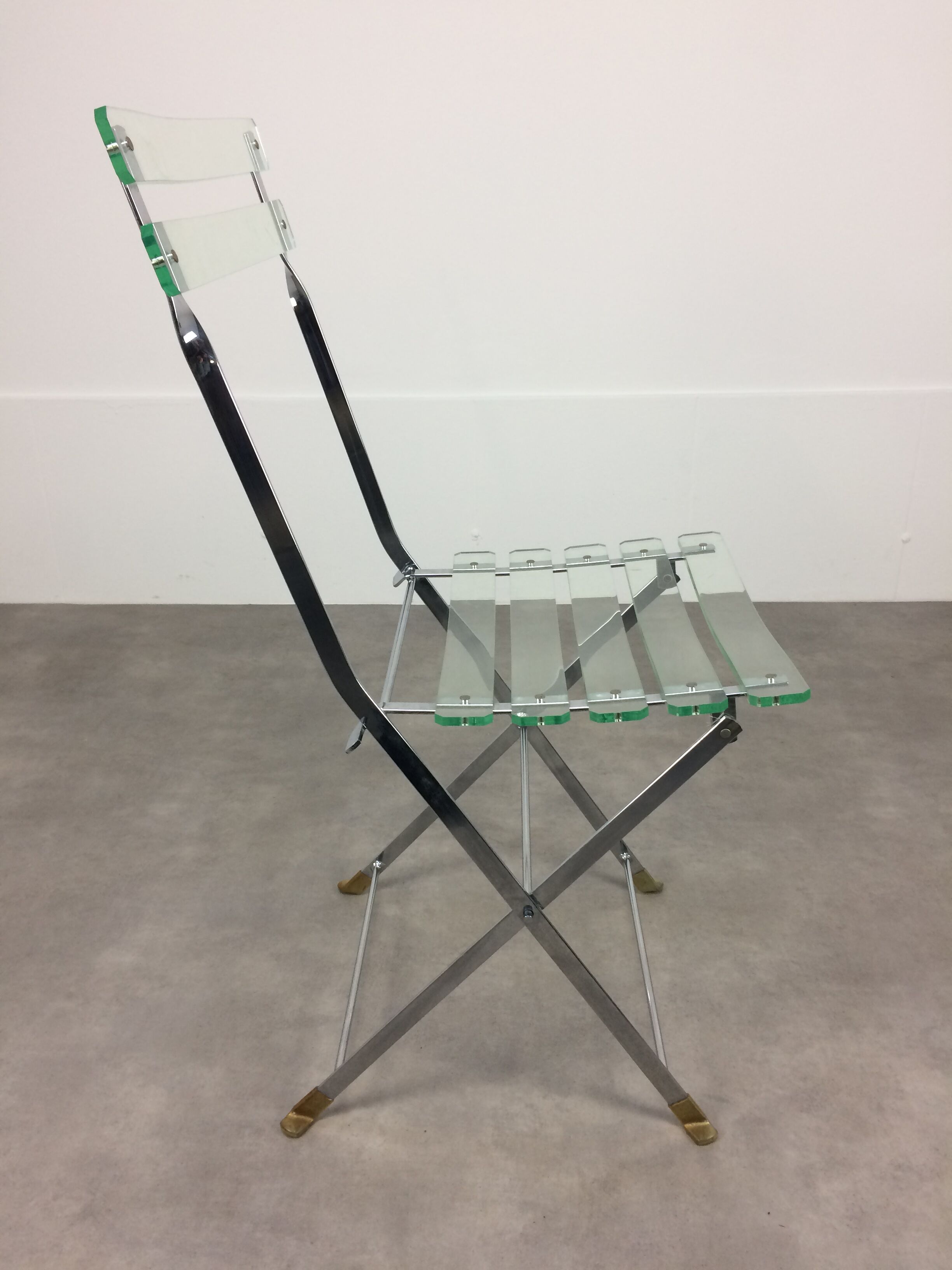 Plexiglas chair by Lebovici and Berthet for Marais International, series "Les Invisibles"