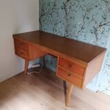 60s desk with compass feet