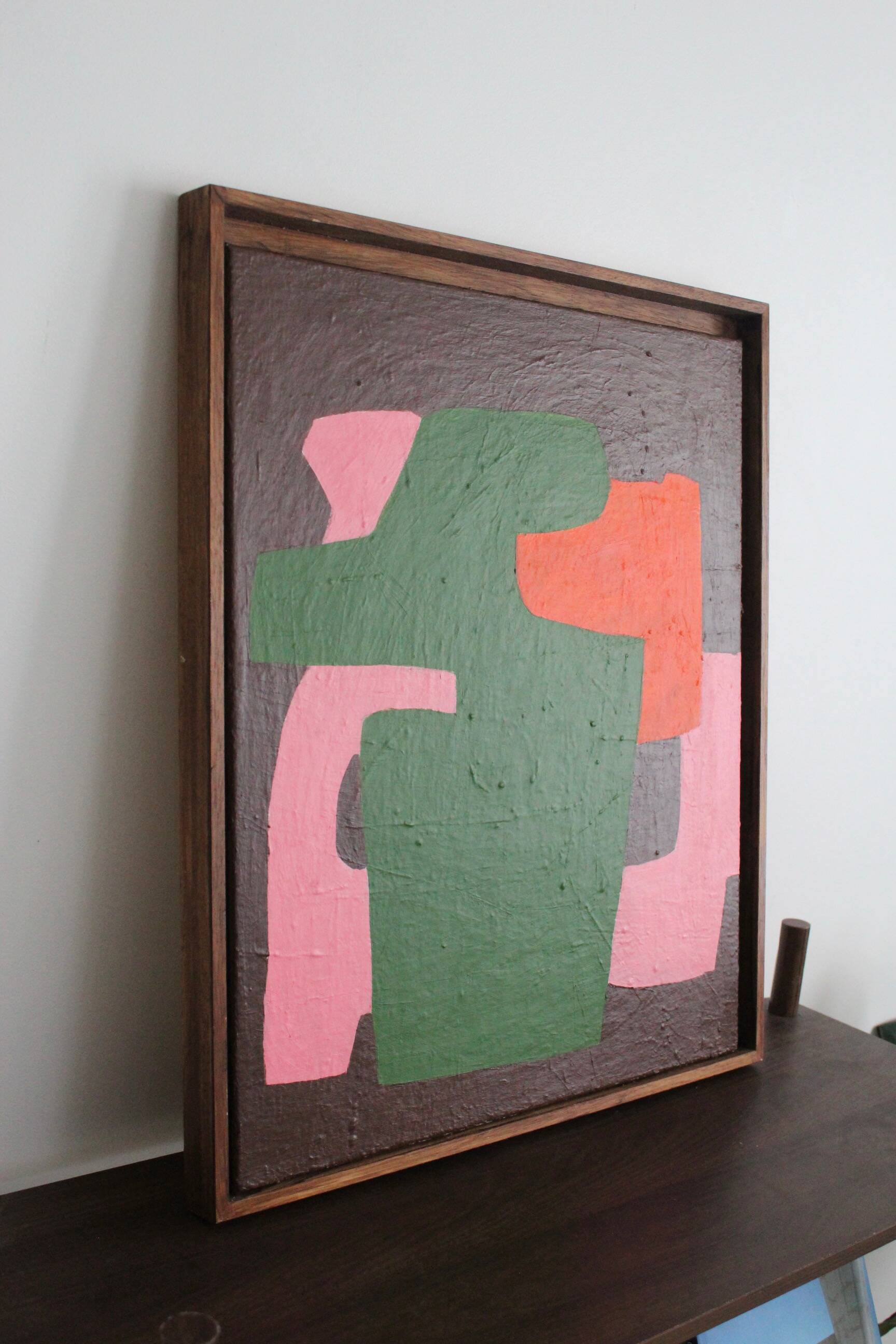 Minimalist colorful abstract "brick 2" by Bodasca