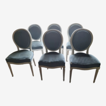 Series of 6 chairs 20th century