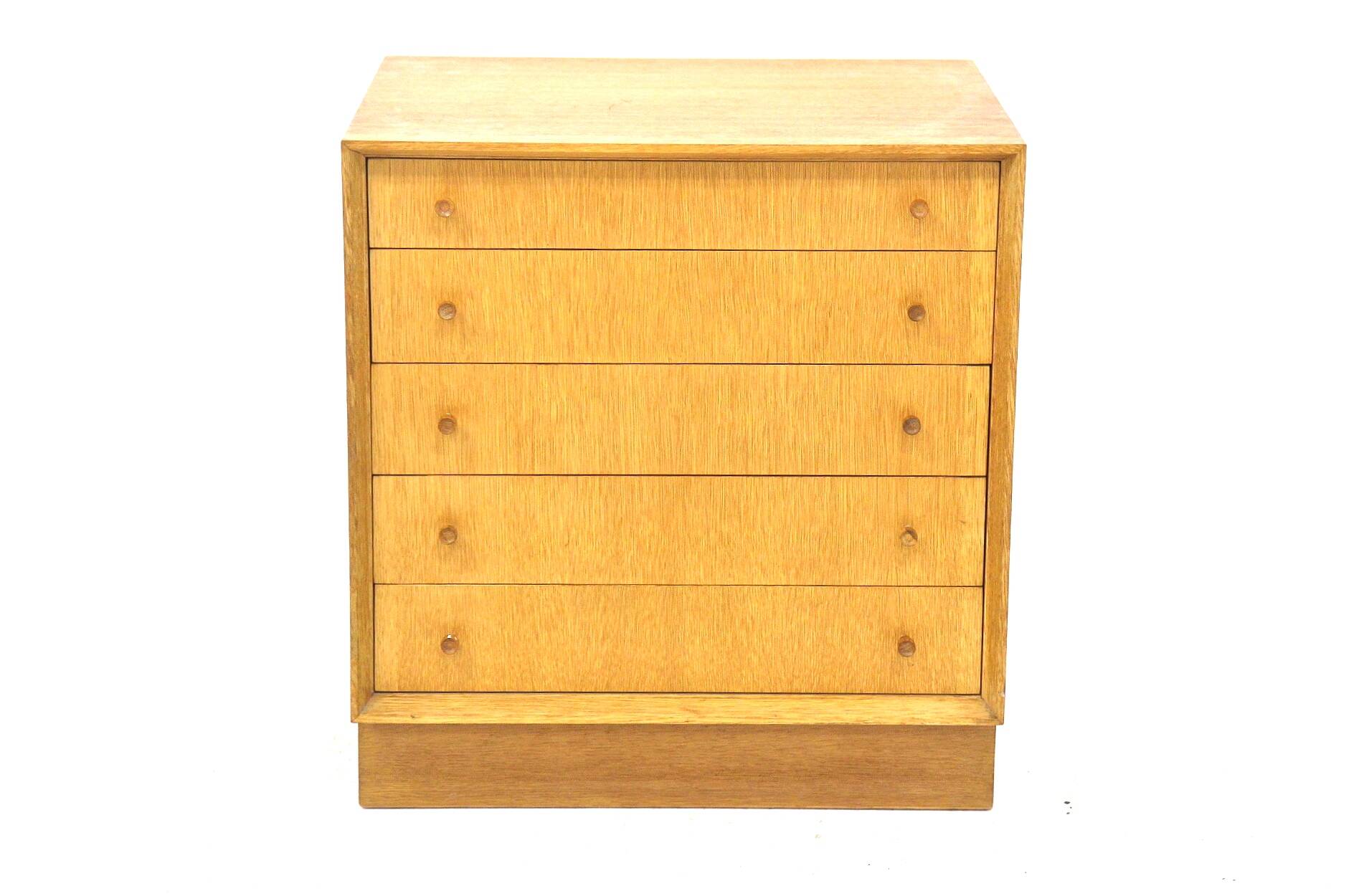 Scandinavian oak chest of drawers, Sweden, 1960
