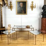 3-part coffee table from the 70s in the style of jansen