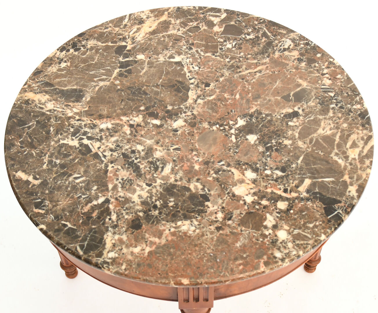 Round coffee table louis XVI style