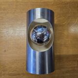 Pipe wall lamp by Oxar in aluminum from the 70s