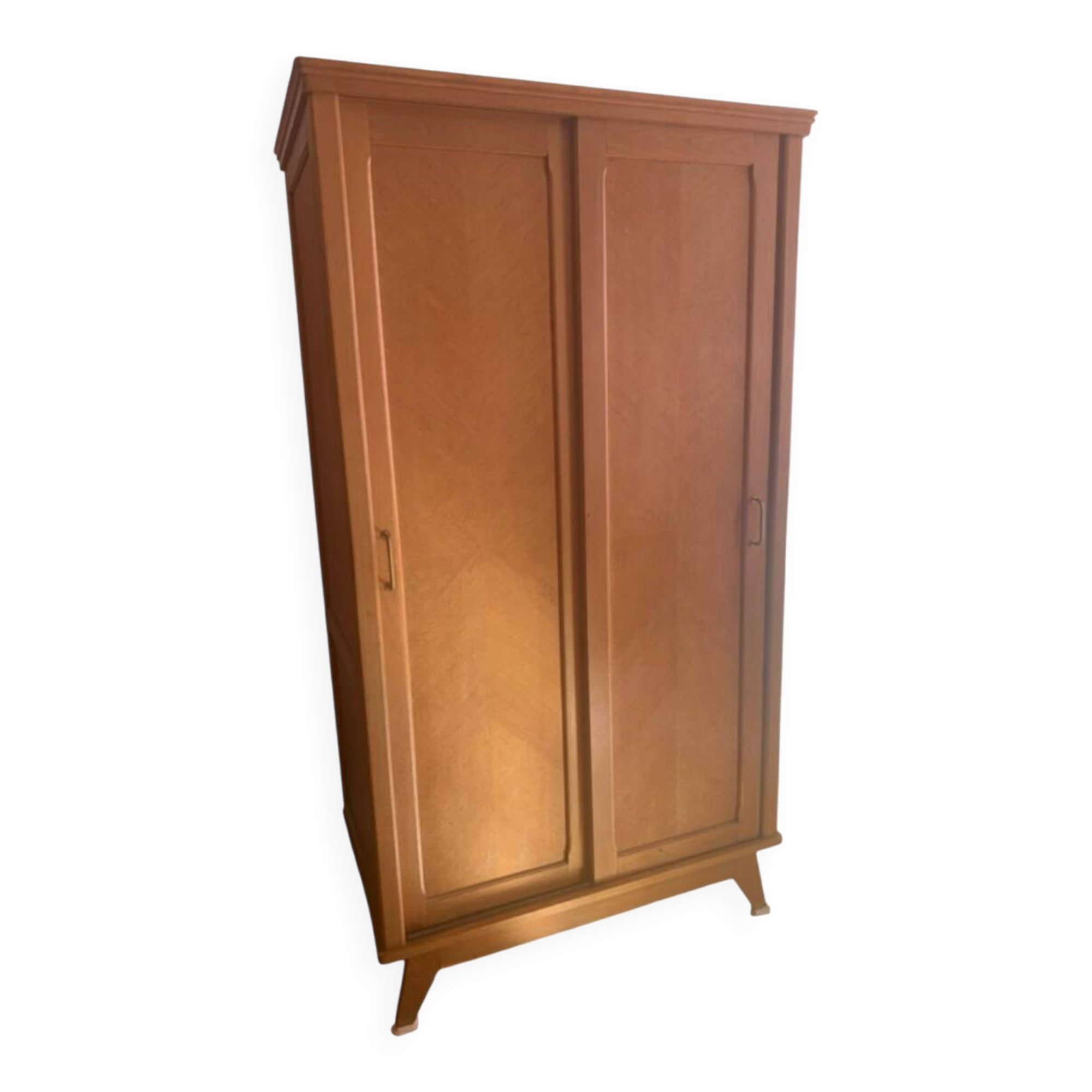 Scandinavian wardrobe with compass legs