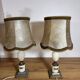 Pair of alabaster lamps
