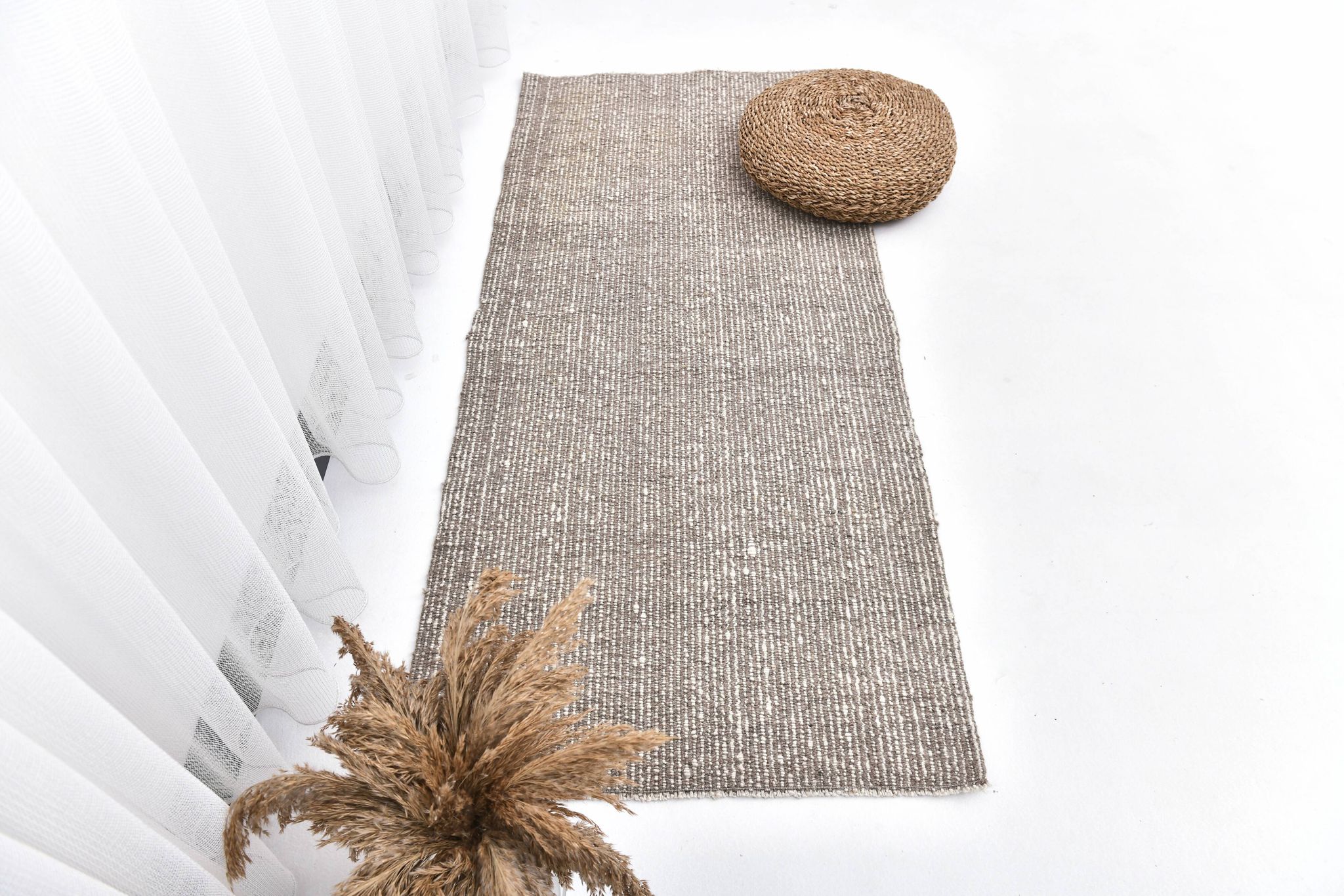 Small beige kilim, kilim runner rug 70x160 cm , door mat kilim rug