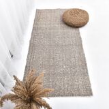 Small beige kilim, kilim runner rug 70x160 cm , door mat kilim rug