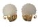 Pair of shell wall sconces Hollywood Regency Italy