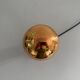 Simple table lamp in gilded porcelain by Philips NTD, 1960s, Germany.