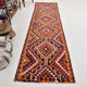 Bold multicolor kilim runner rug,92x395cm
