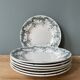 Set of 7 flat plates Terre de Fer St Amand and Hamage “Byzantine”