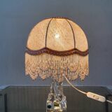 Lampe de chevet torsadé en cristal de Baccarat ancien
