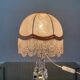 Antique Baccarat Crystal Twisted Bedside Lamp