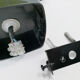 Wall lamp Targetti Sankey Italy 1970's Black