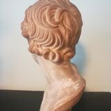 Children's bust in terracotta