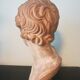 Children's bust in terracotta