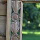 Large carved wooden mirror