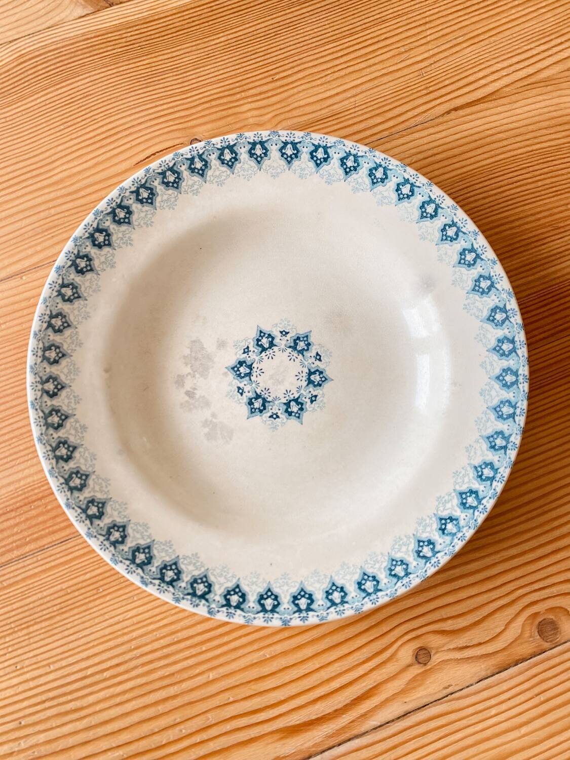 Earthenware earthenware soup plate