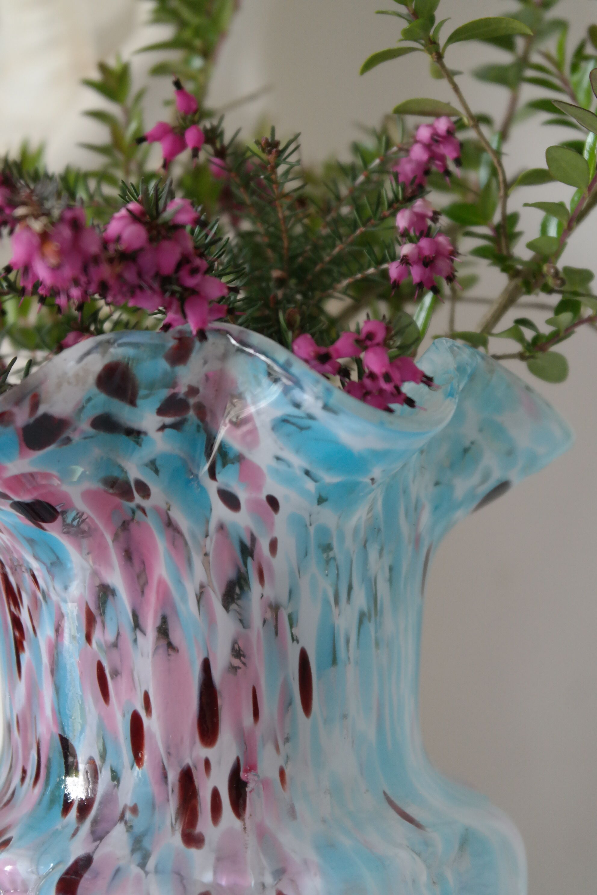 Blue Clichy glasswork vase