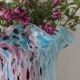 Blue Clichy glasswork vase