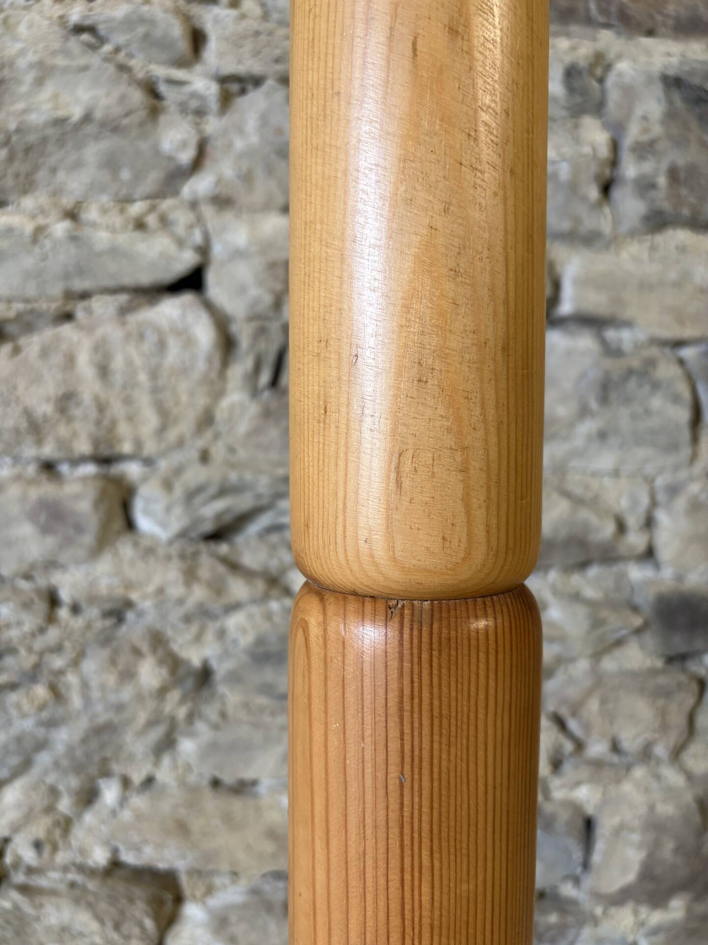 Solid pine coat rack, 1980