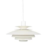 Danish vintage pendant lamp Verona by Kurt Wiborg, Jeka, 1980s