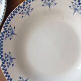 Set of Creil-Montereau Damier plates
