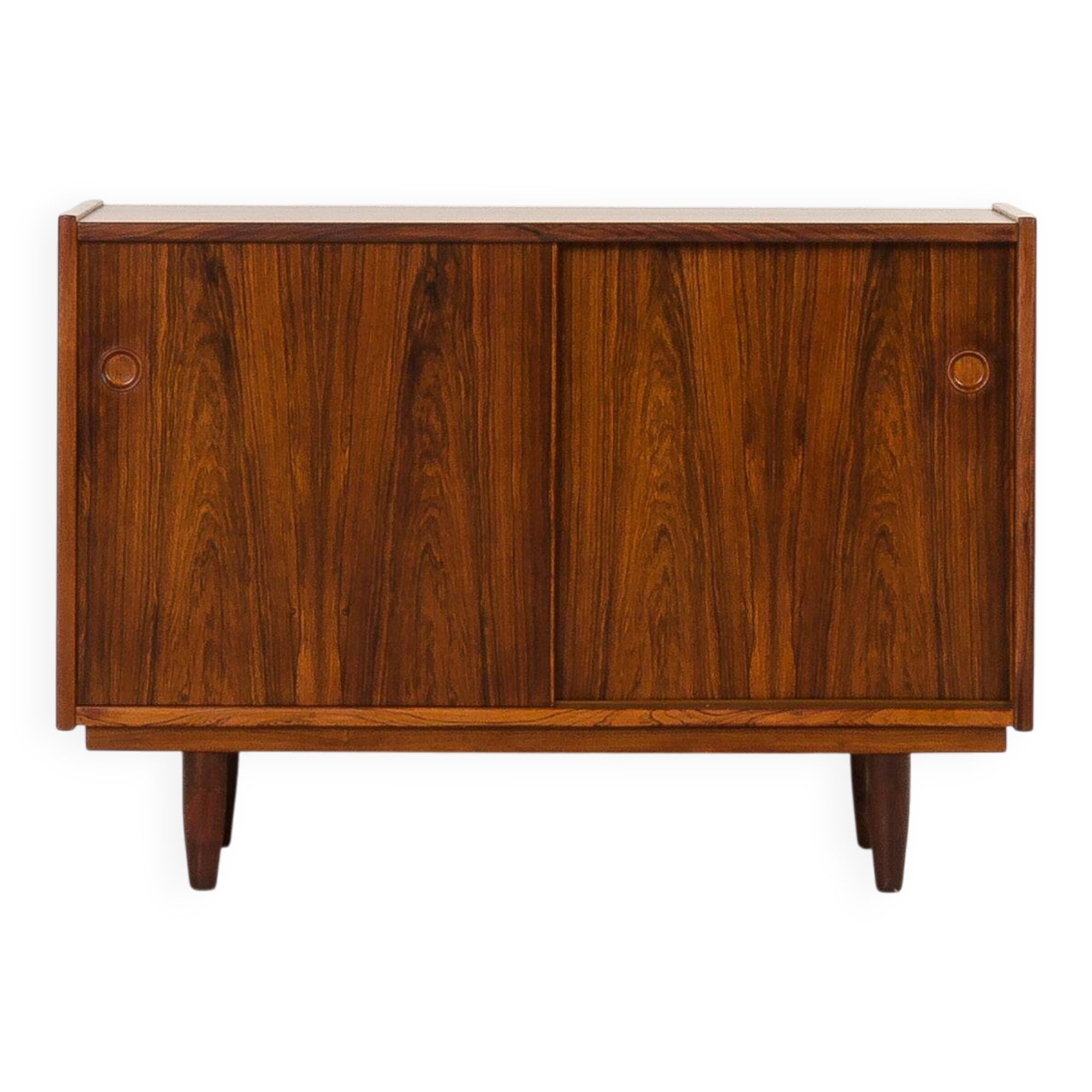 Danish small rosewood sideboard attributed to Hundevad, 1960s