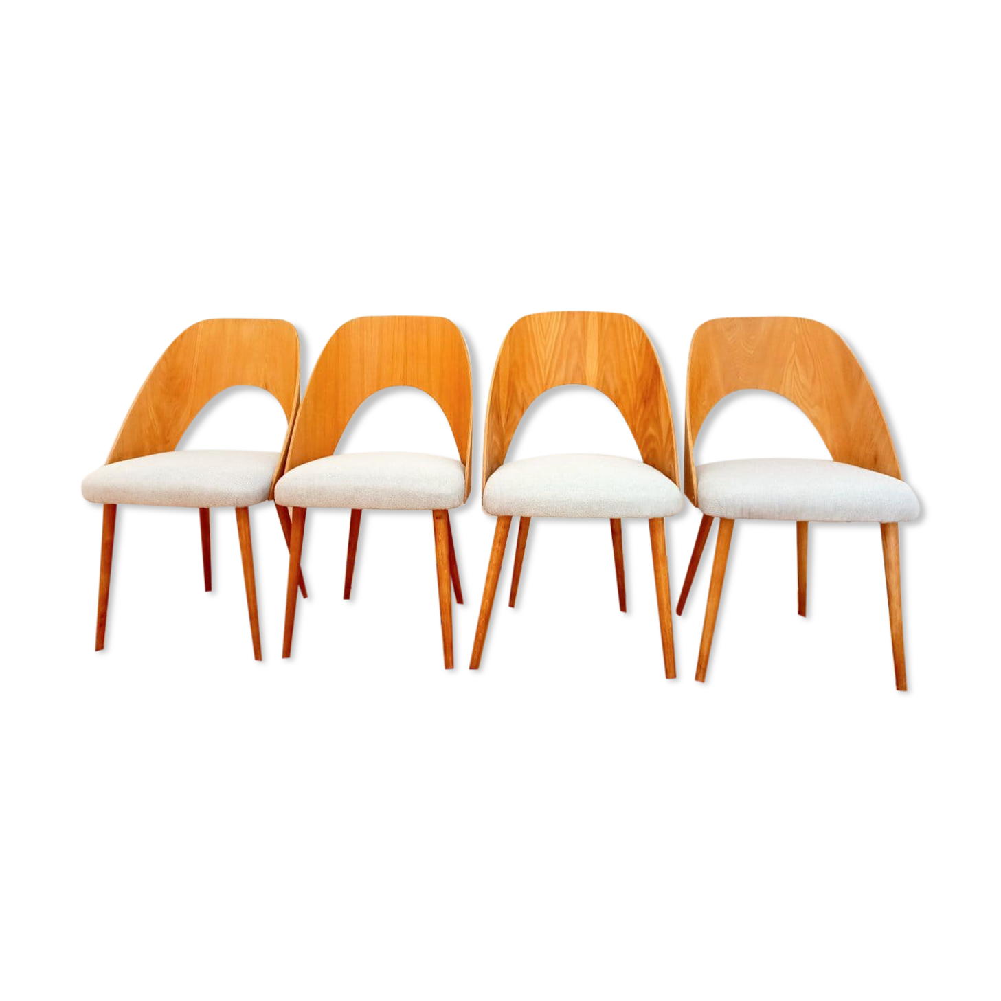 Czechoslovakian Chairs by A. Suman for Tatra Nabytok, 1960s, Set of 4
