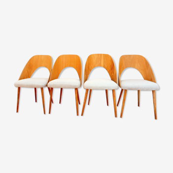 Czechoslovakian Chairs by A. Suman for Tatra Nabytok, 1960s, Set of 4