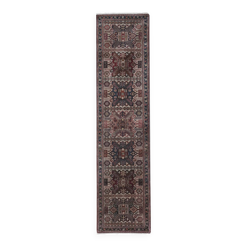 Vintage Turkish hallway rug 77x305 cm