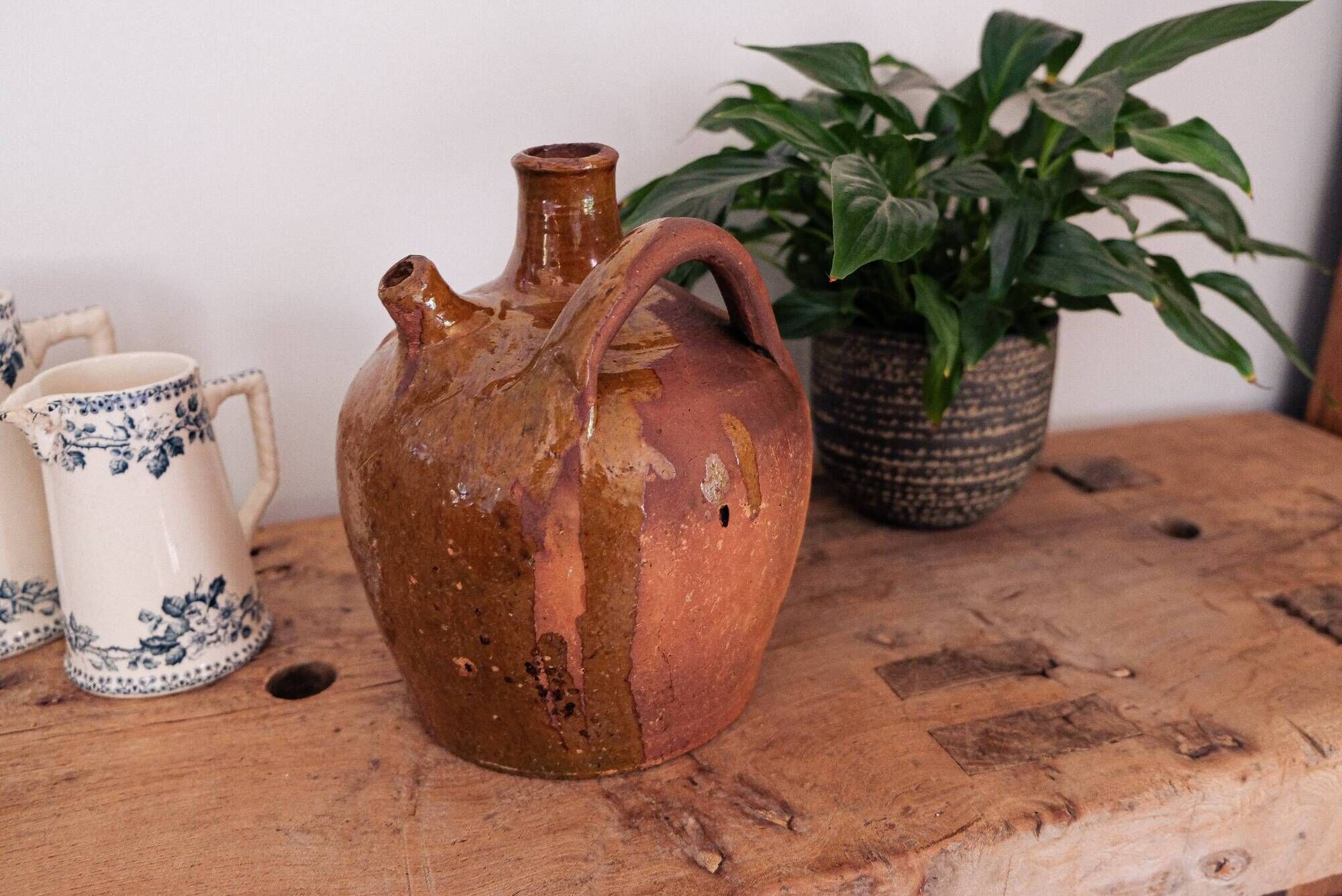Cruche terre cuite vintage