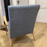 Fauteuil vintage pieds compas