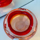 Cendrier bicolore en verre soufflé – Braine-le-Comte
