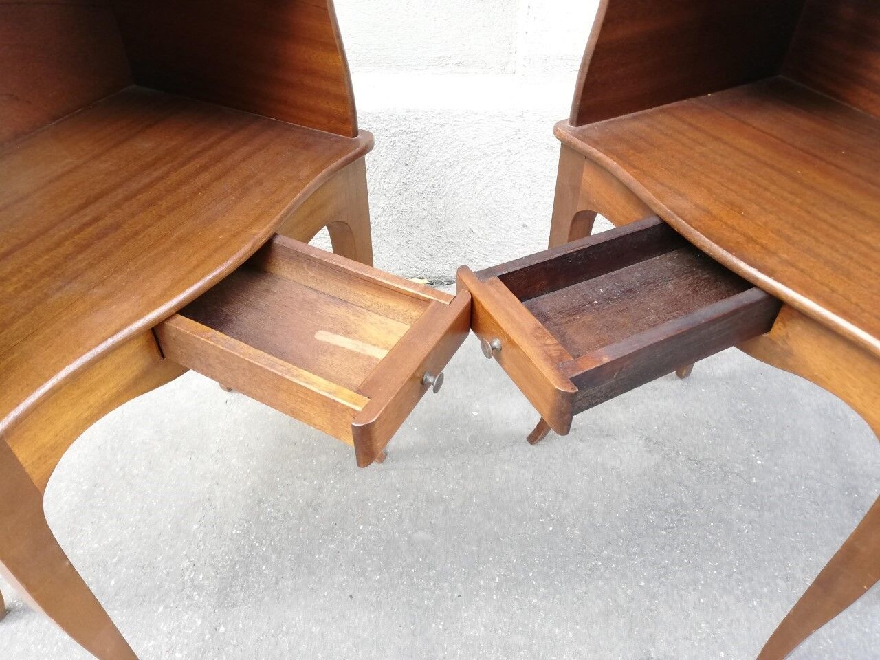Pair of vintage bedside tables