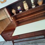 Vintage Louis van Teeffelen sideboard for Wébé, antique secretary buffet