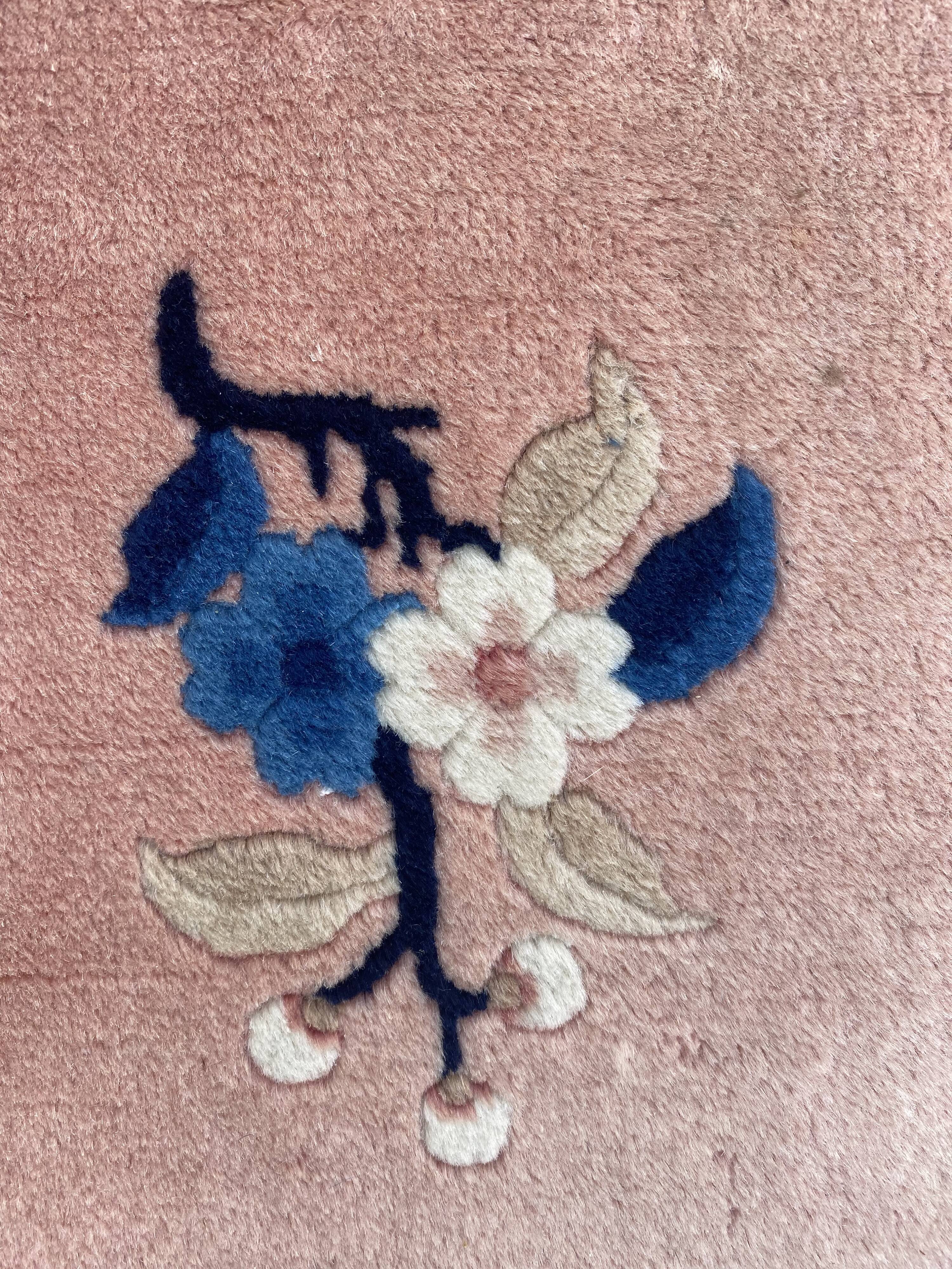 Handmade chinese vintage carpet 123x186 cm