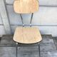 Former formica beige kitchen chair - feet compas metal chromé vintage