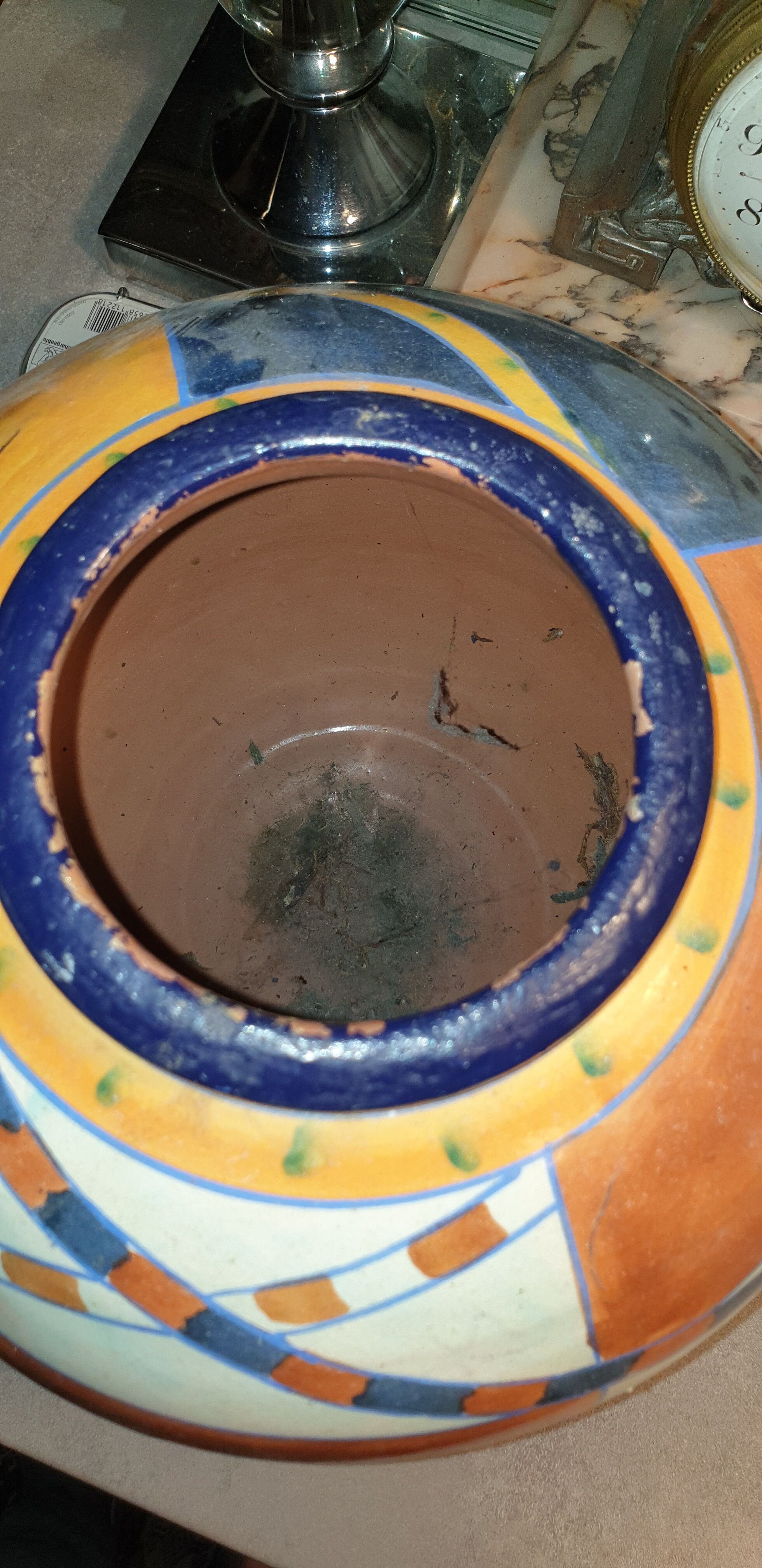 Large oriental ball vase