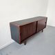 Enfilade vintage design en teck et cuir , années 70