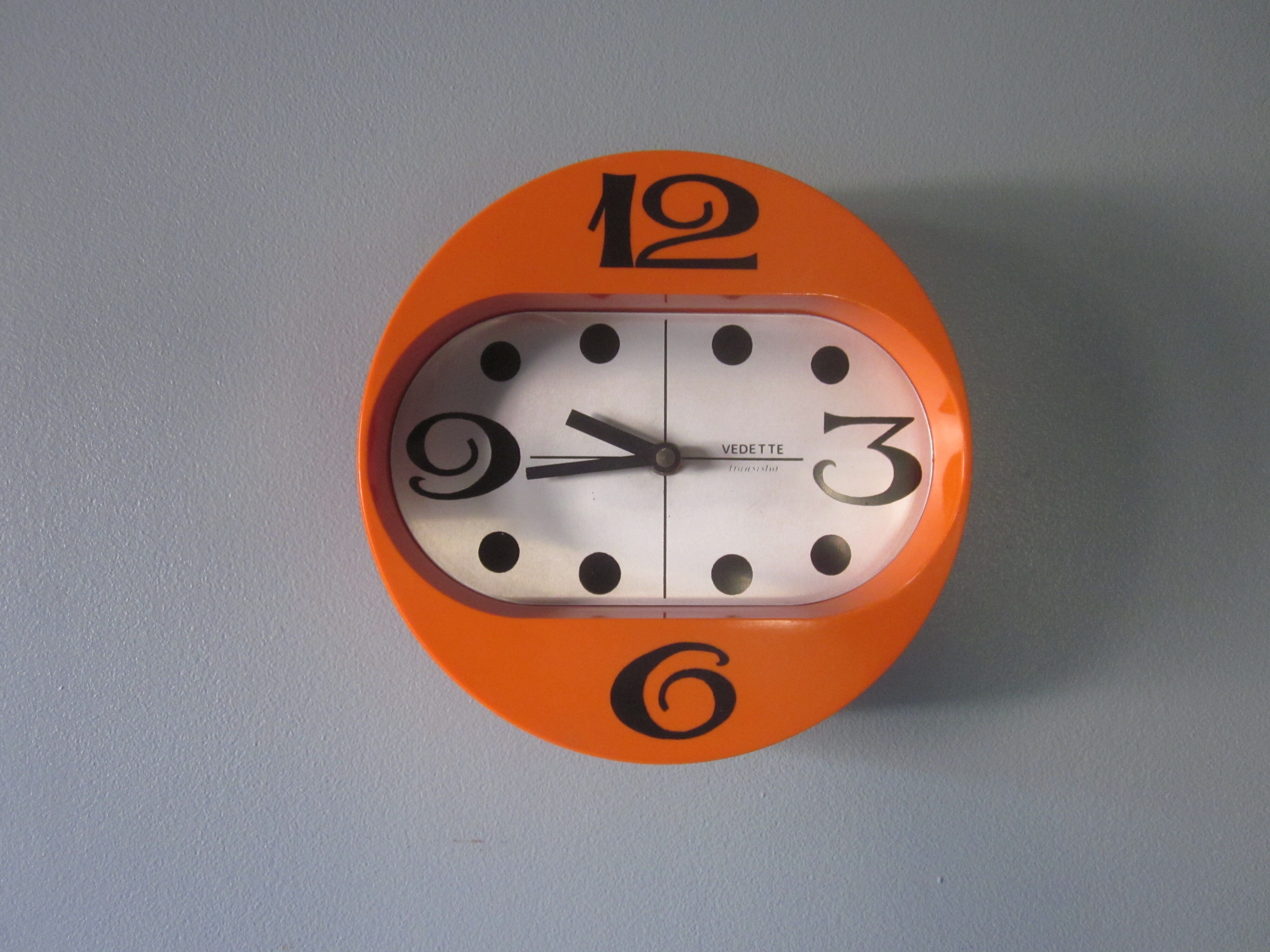 Vintage wall clock star
