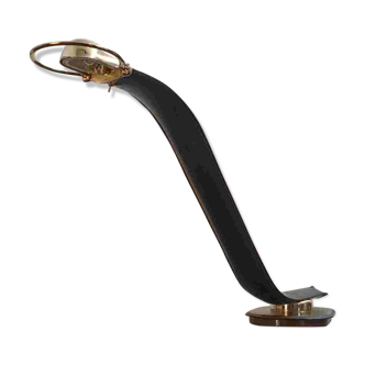 Lampe Cobra gainée de cuir par Traso Milano 1988