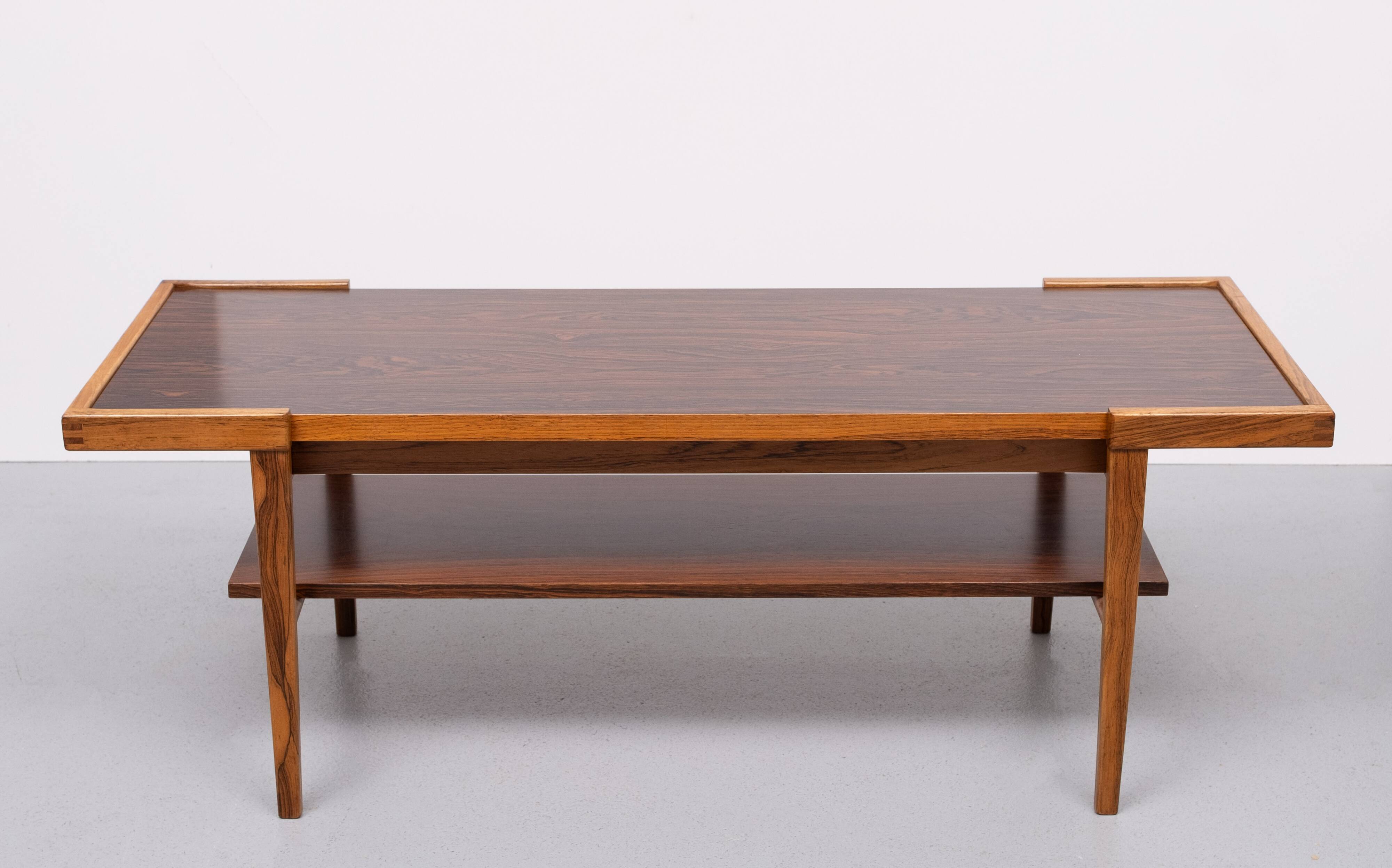 Mid Century Modern 1960s Rosewood Coffee Table