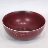Ceramic Bowl Model 20.717 Made In Oxblood Colored Glaze By Axel Salto For Royal Copenhagen