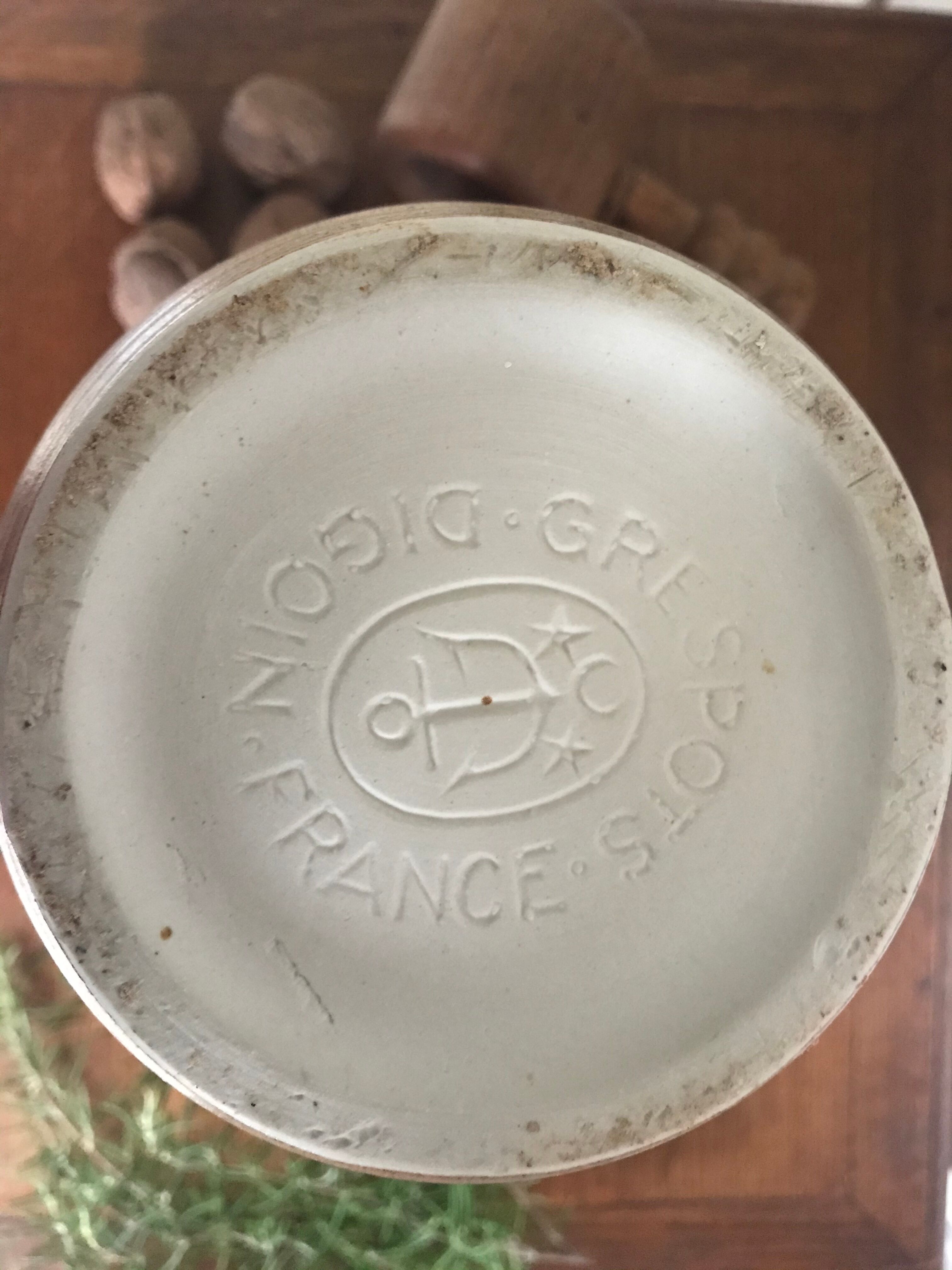 Vintage Digoin sandstone pitcher