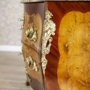 Commode de style français avec dessus en granit, années 1890.