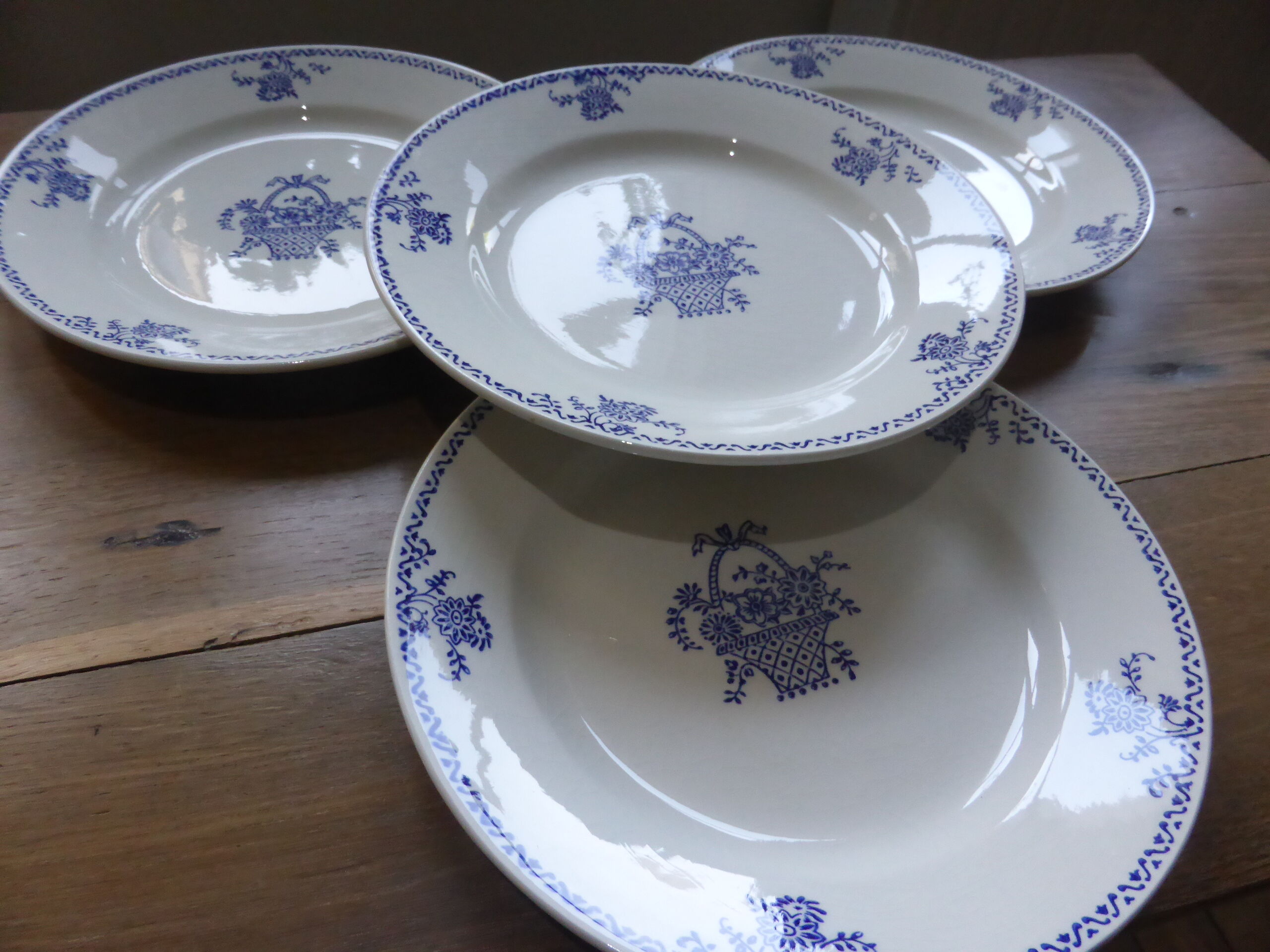 4 flat plates from the Gien factory 200886