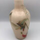 Sulfur glass vase with artistic polychrome inclusion 20.5 cm